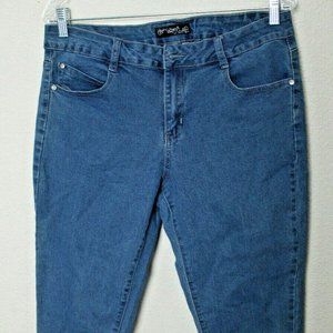 QQMY Women's Blue Jeans Beads Size-13/14 Item Info
